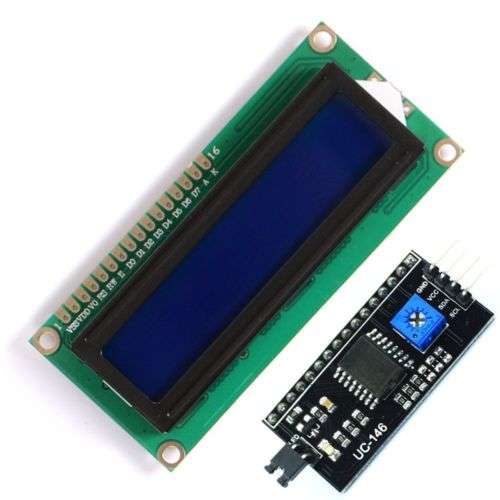 LCD 1602 Blue Screen with IIC/I2C Adapter