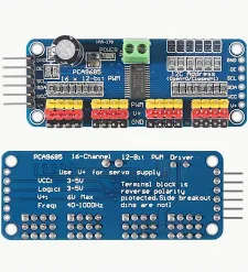 PCA9685 16-Channel 12-Bit PWM Servo Motor Driver I2C Module