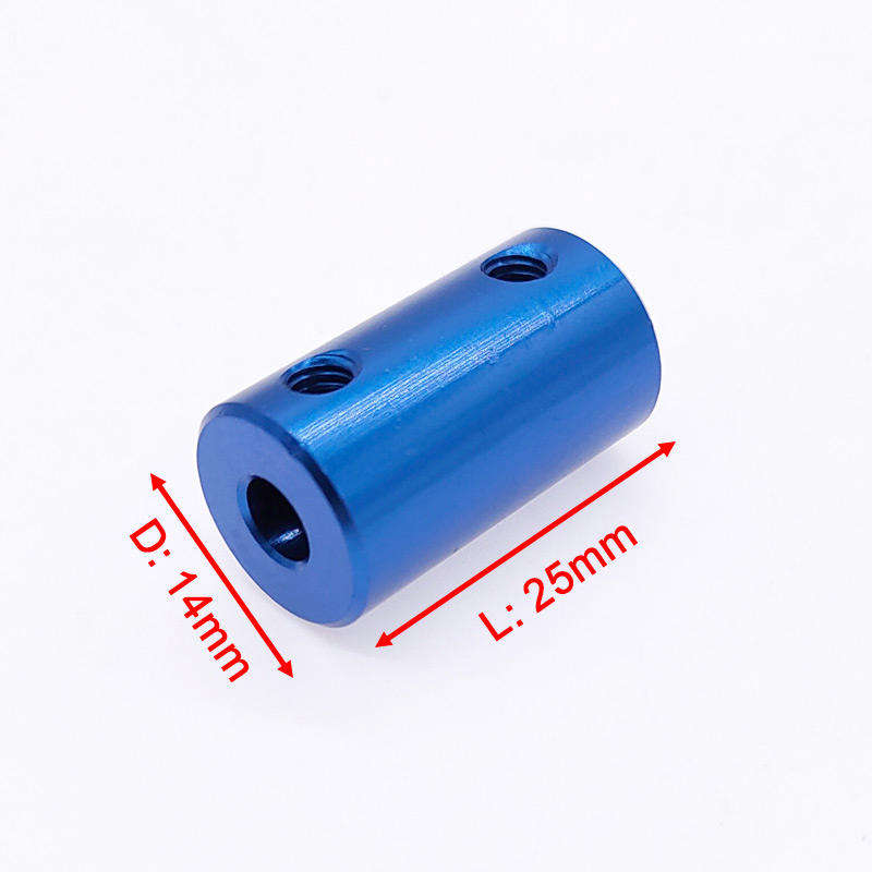 Aluminum alloy 5*5mm CNC machined motor rigid shaft coupler
