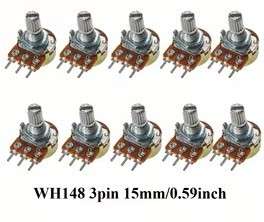 16mm Linear Carbon Potentiometers