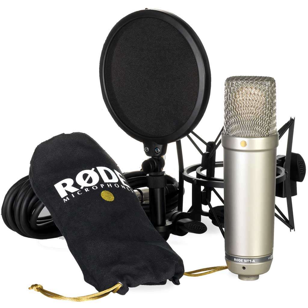Rode NT1-A Studio Condenser Microphone with Pop Filter