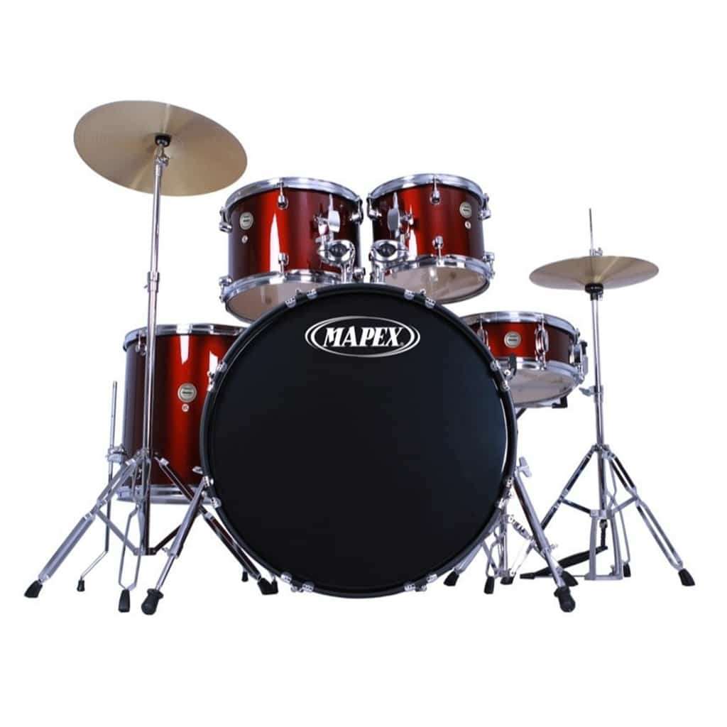Mapex Prodigy 5 Piece Fusion Sizes Drum Kit - Red