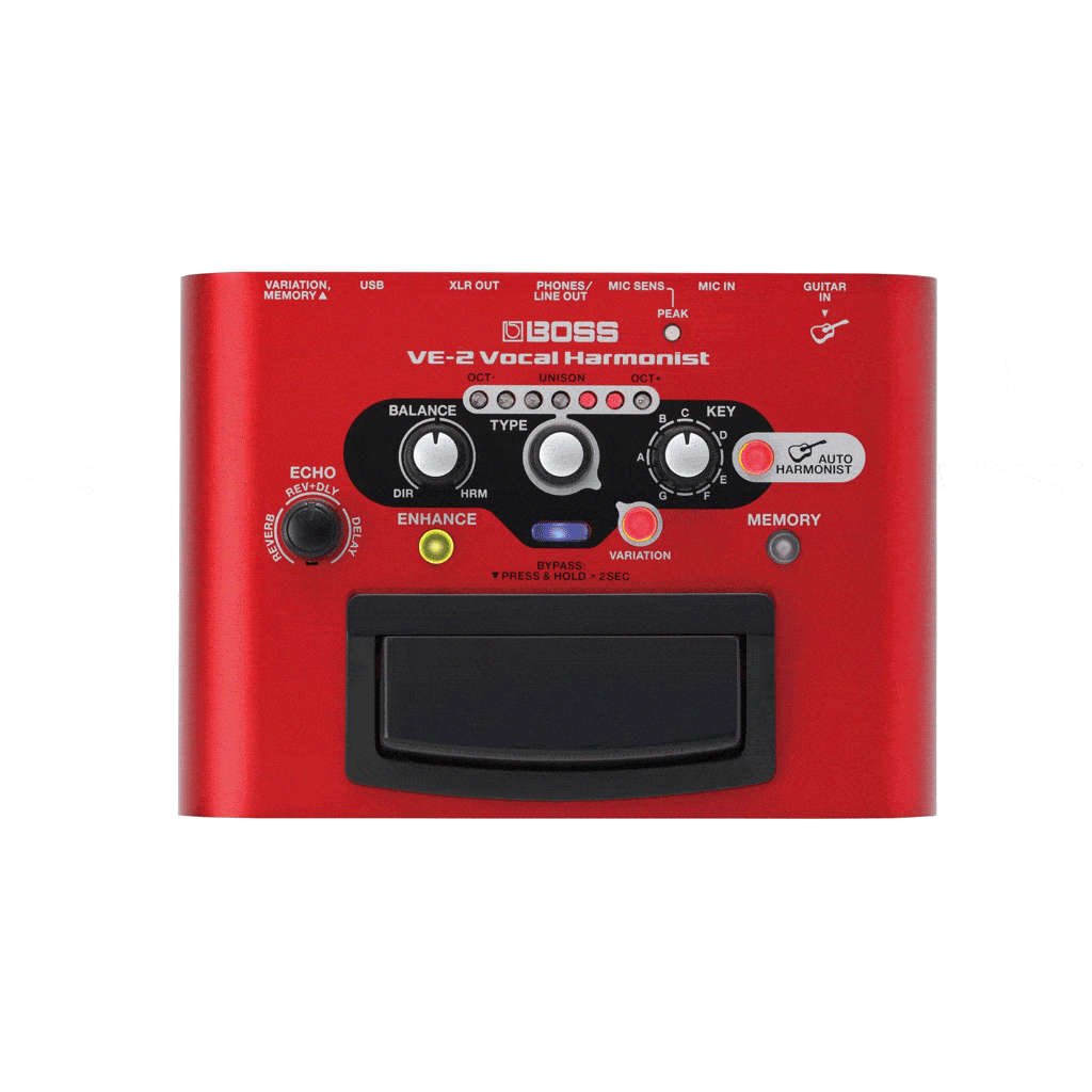 Boss VE-2 Vocal Harmonist Effects Pedal