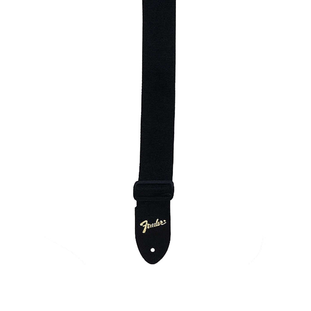 Fender 2" Polyester Logo Guitar Strap - Black