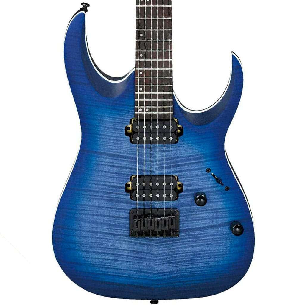 Ibanez RGA42 Electric Guitar - Flamed Maple Blue Lagoon Flat Finish