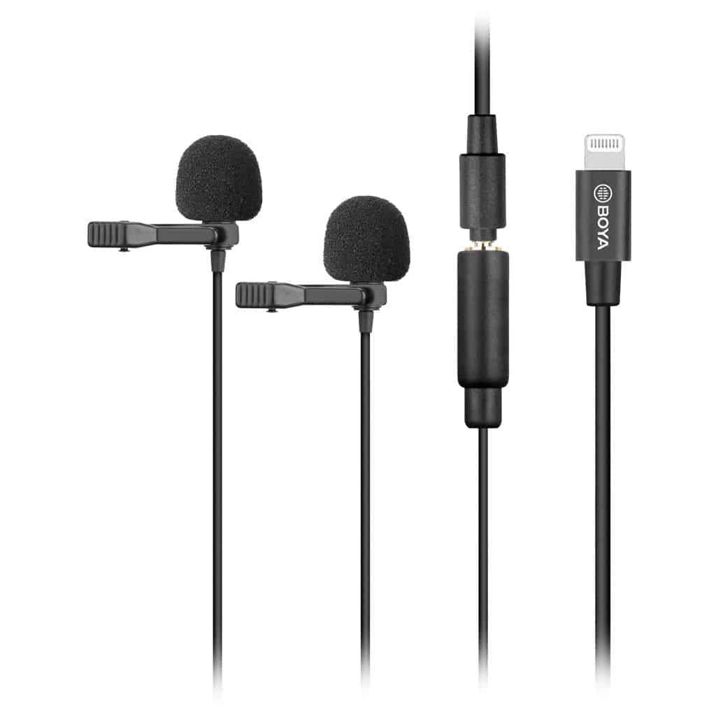 Boya BY-M2D Digital Dual Lavalier Microphones for iOS devices