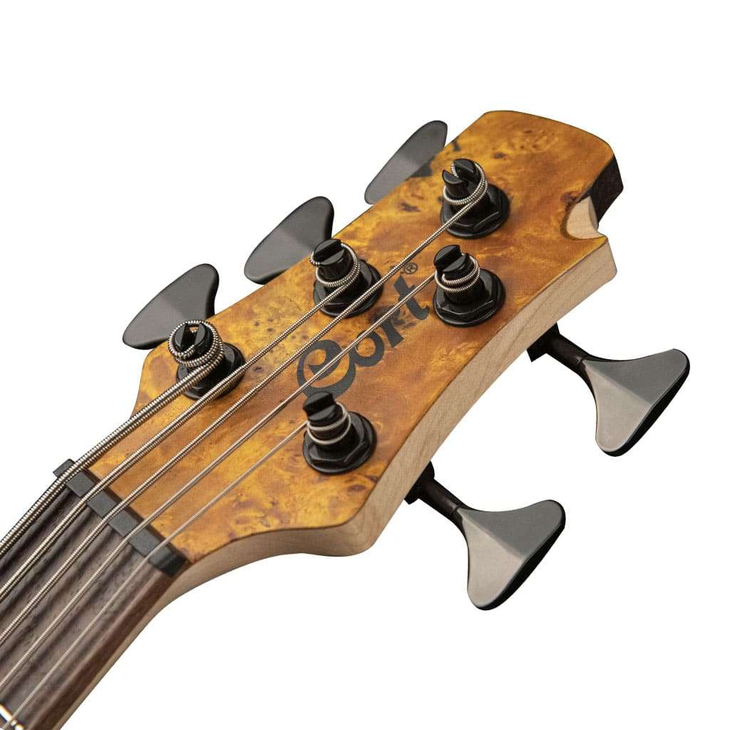 Cort A5 Plus Single Cut  5-String  Poplar Burl Open Pore