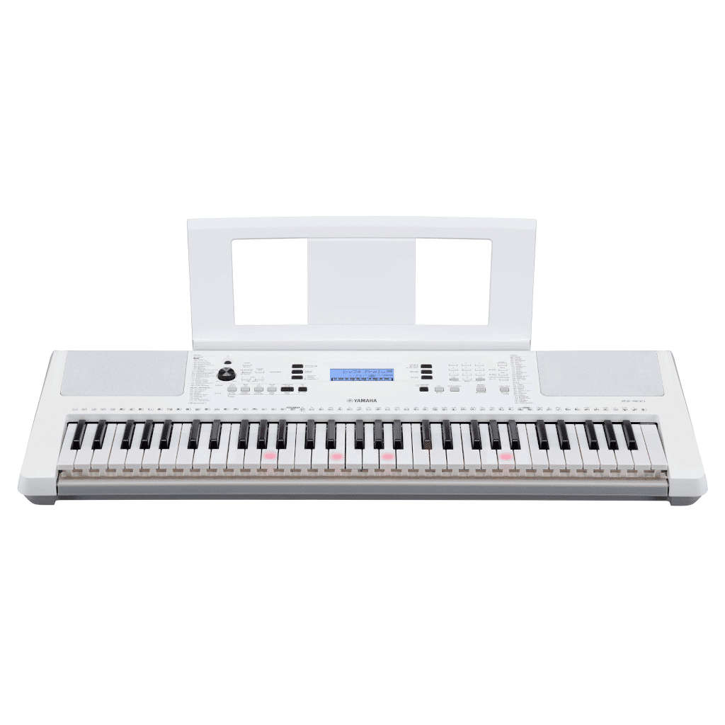 Yamaha EZ-300 61-Key Beginner Keyboard with Lighted Keys - White