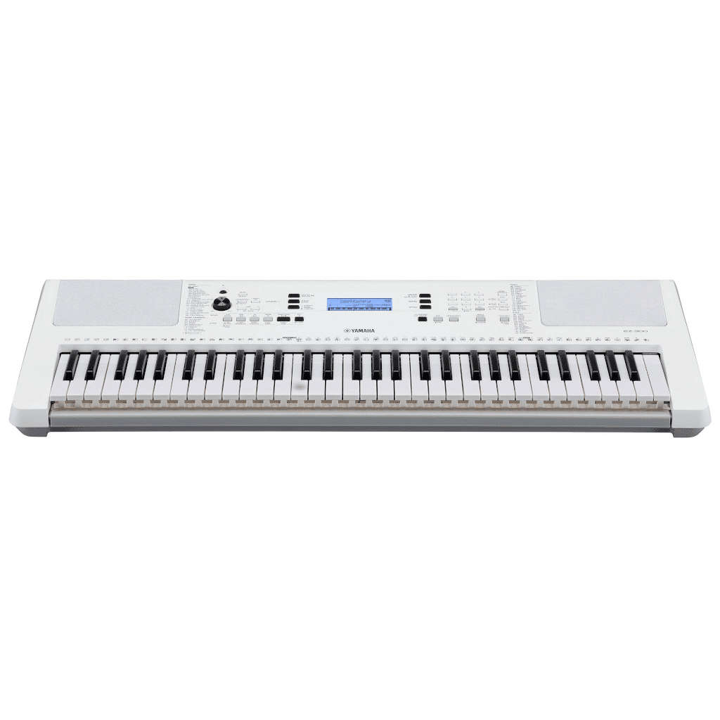 Yamaha EZ-300 61-Key Beginner Keyboard with Lighted Keys - White
