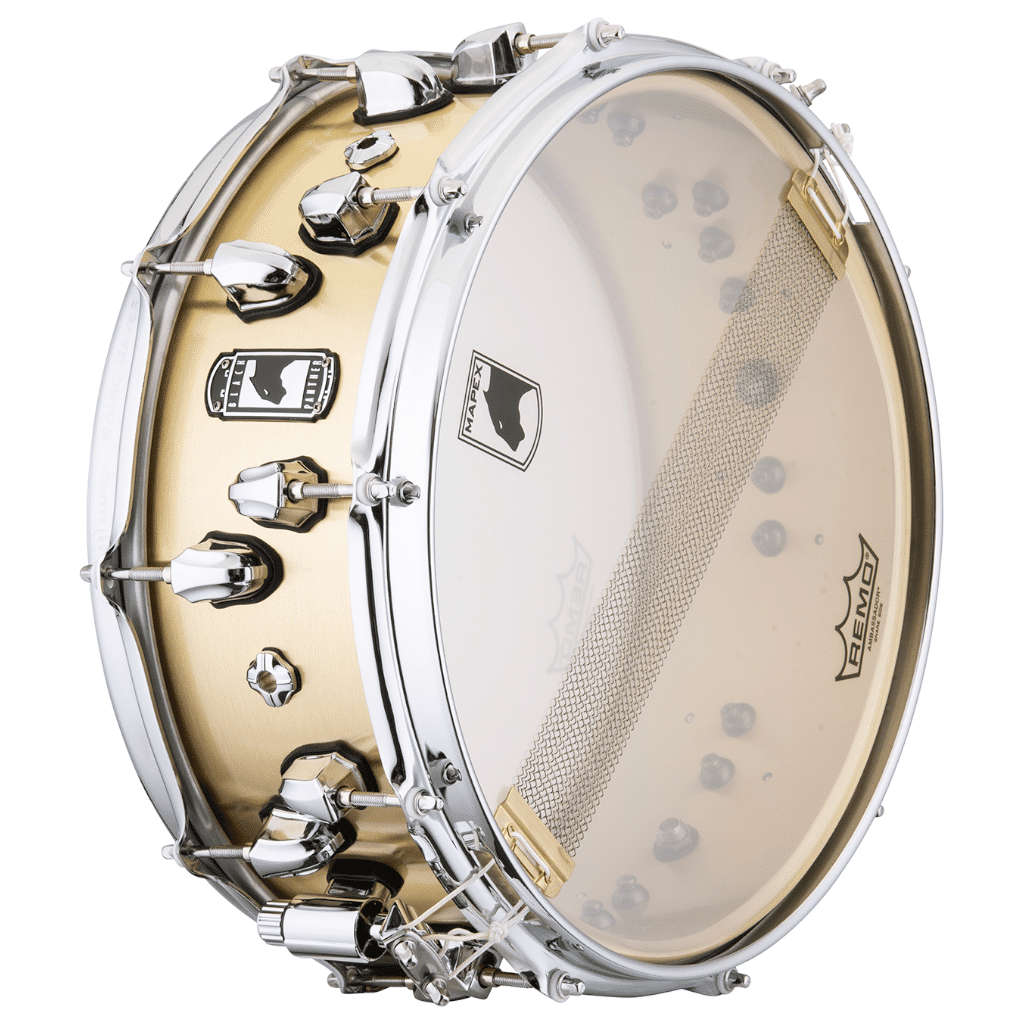 Mapex Black Panther Metallion Snare Drum - 1.2mm Brass Shell