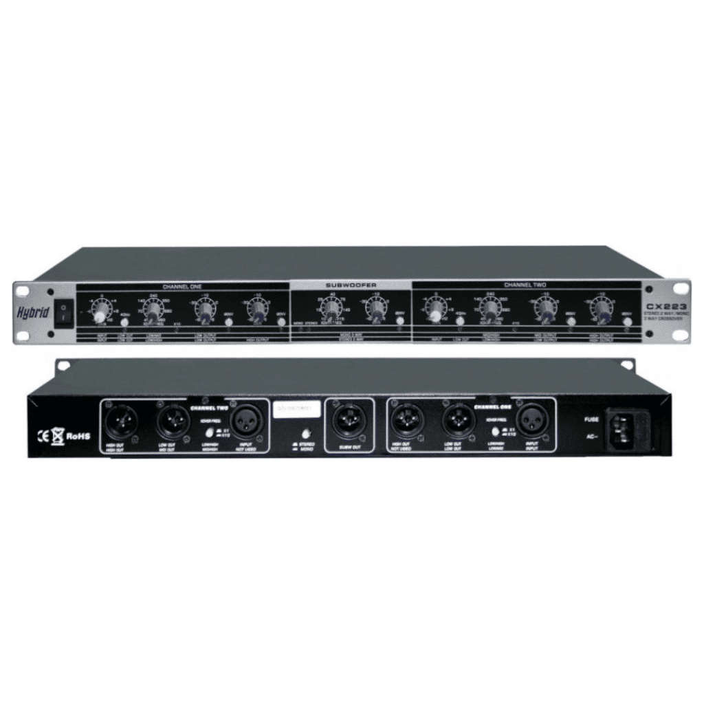 Hybrid CX223 2-Way Stereo, 3-Way Mono Active Crossover