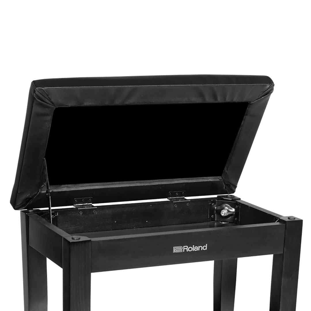 Roland RPB-100BK Piano Bench with Storage Compartment - Satin Black