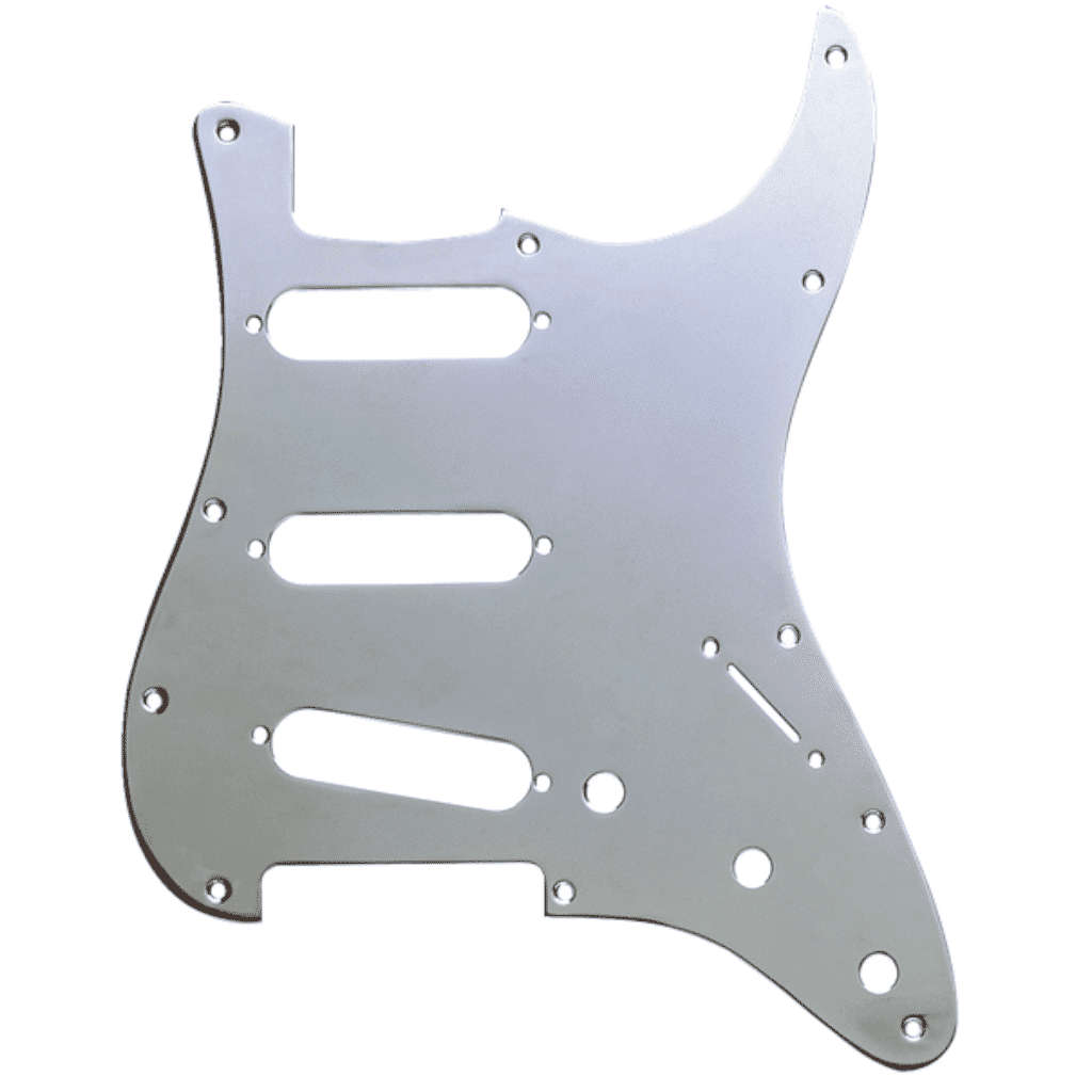 Fender® 3-Ply Stratocaster Pickguard - 11-Hole - Chrome Plated