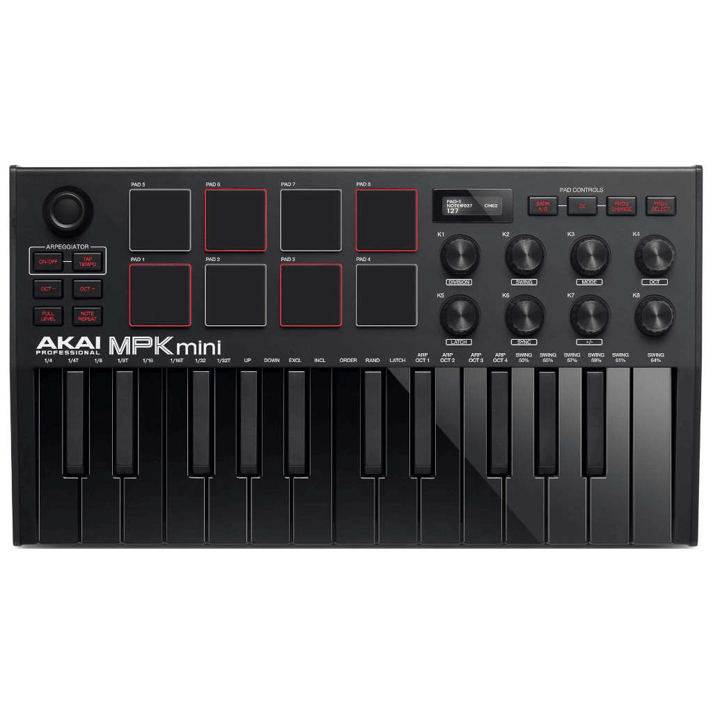 Akai MPK Mini MkIII  25 Key USB MIDI Controller with MPC Drum Pads  Limited Edition Black
