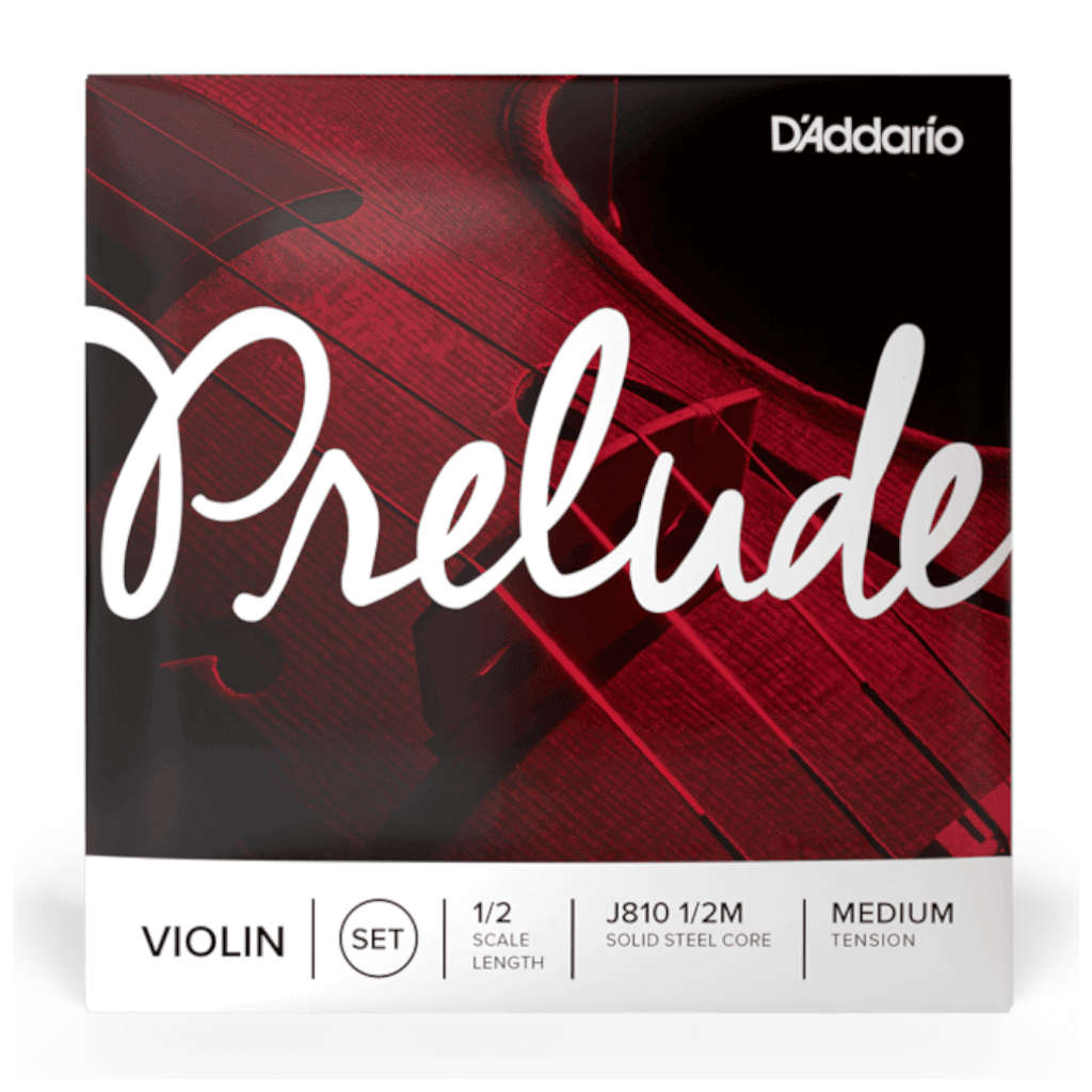 D'Addario Prelude 1/2 Scale Violin String Set - Medium Tension