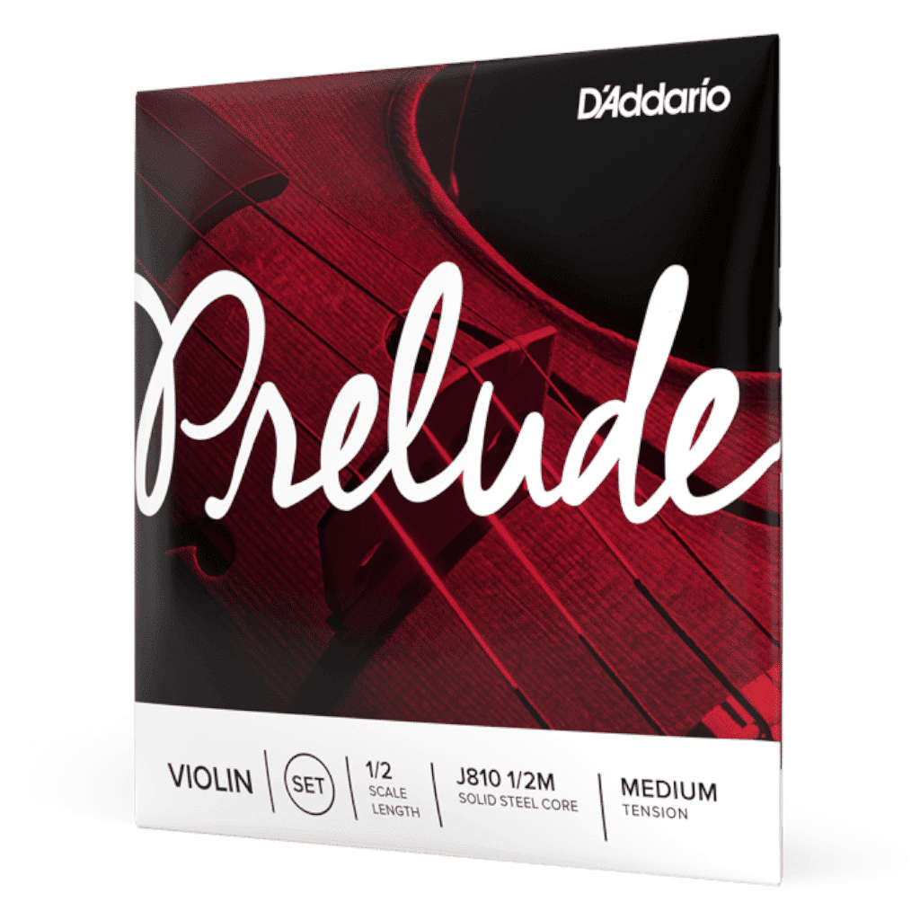 D'Addario Prelude 1/2 Scale Violin String Set - Medium Tension