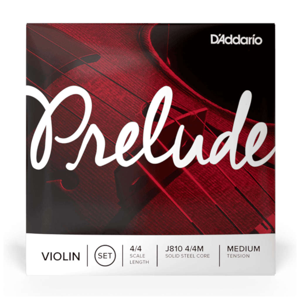 D'Addario Prelude 4/4 Scale Violin String Set - Medium Tension