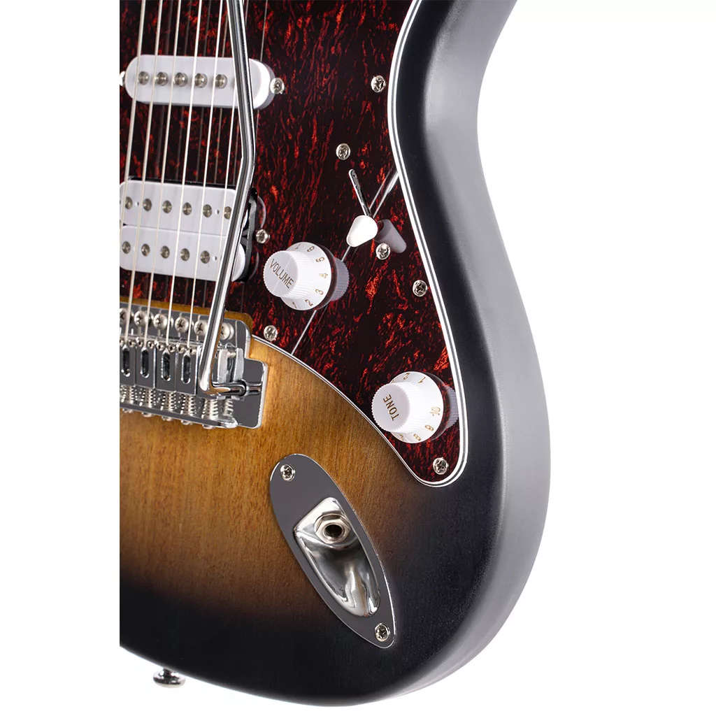 Cort G110 Electric Guitar - HSS - Open Pore Sunburst