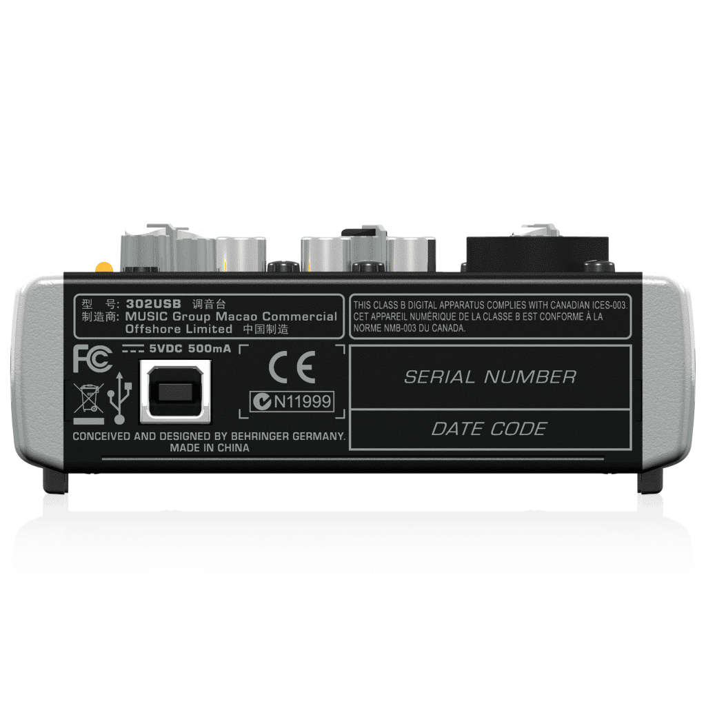 Behringer 302USB Mixer and USB Audio Interface