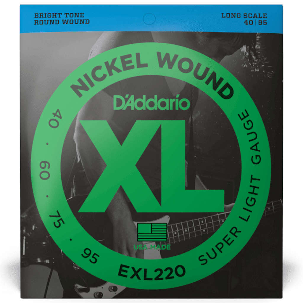 D'addario Super-Light Long Scale Bass Strings - (40-95)