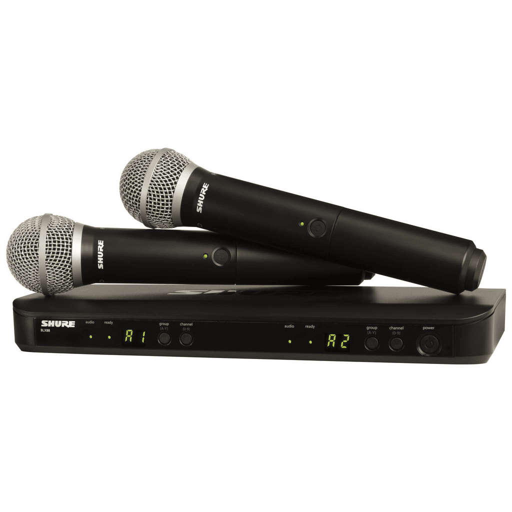 Shure BLX288/PG58-M17 Dual-Channel Wireless Handheld Microphone System