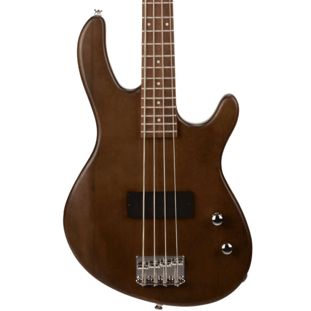 Cort Action Junior 4-String Bass Guitar - Open Pore Walnut