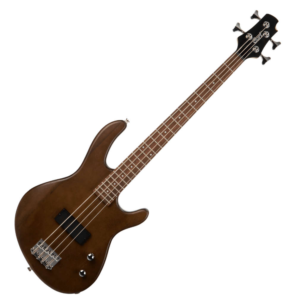 Cort Action Junior 4-String Bass Guitar - Open Pore Walnut