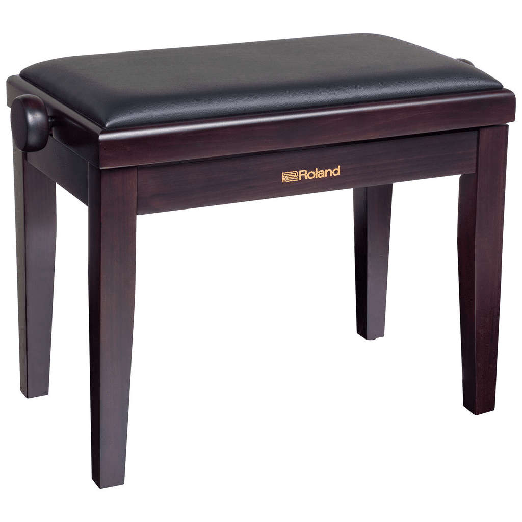Roland RPB-220 Adjustable-Height Piano Bench with Velour Seat - Rosewood