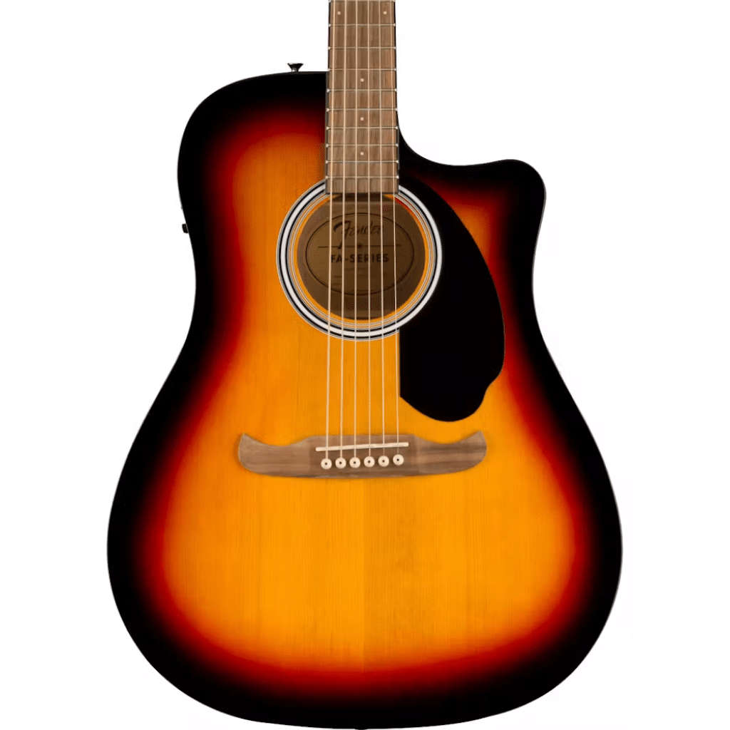Fender FA-125CE Acoustic-Electric Guitar - Walnut Fingerboard - Sunburst