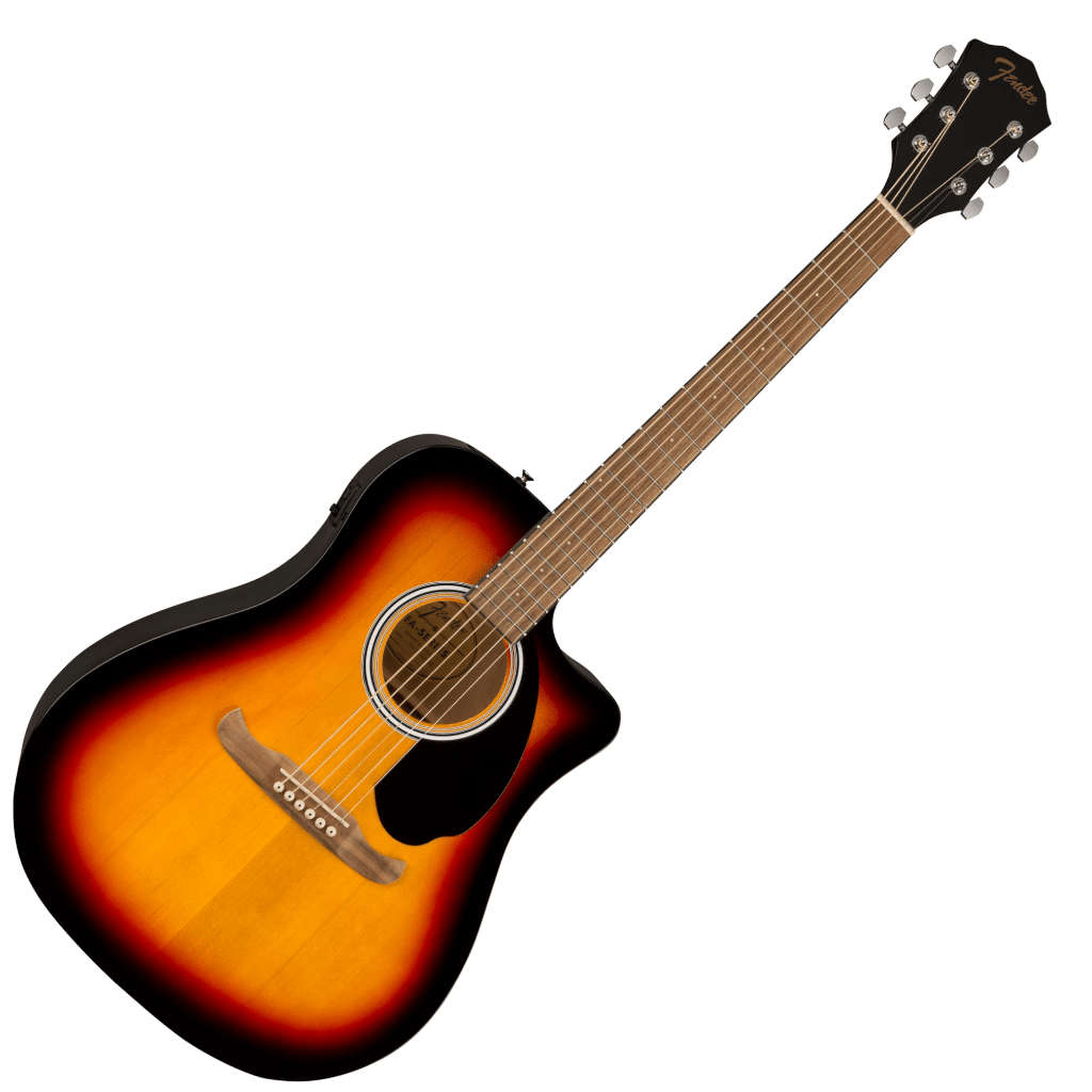 Fender FA-125CE Acoustic-Electric Guitar - Walnut Fingerboard - Sunburst