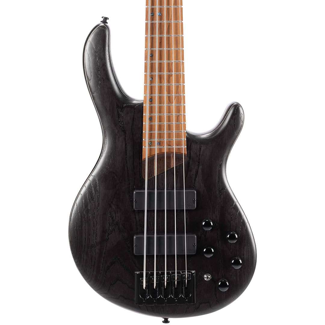 CORT B5 Element 5-String Bass - Open Pore Transparent Black