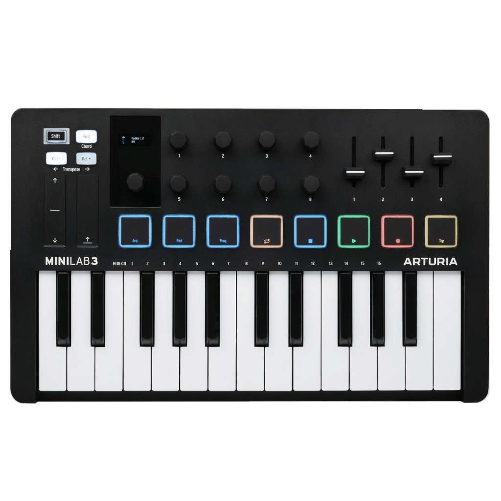 Arturia MiniLab 3 25 Slim-key Controller - Black