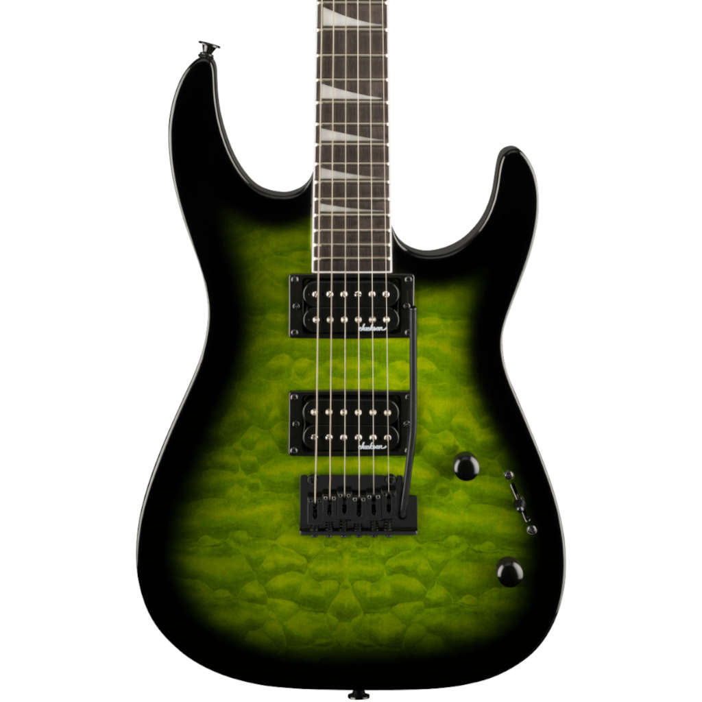Jackson Dinky JS20 DKQ Electric Guitar - Transparent Green