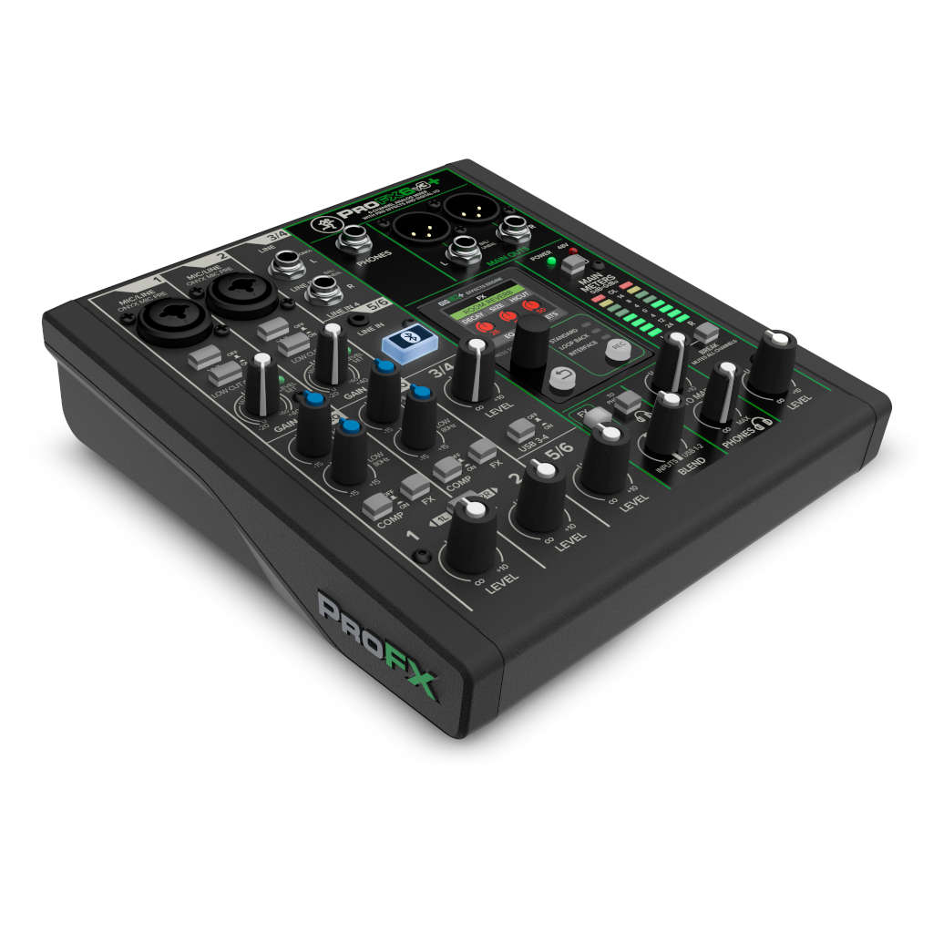 Mackie ProFX6v3+ 6-channel Mixer with Effects and USB Audio Interface