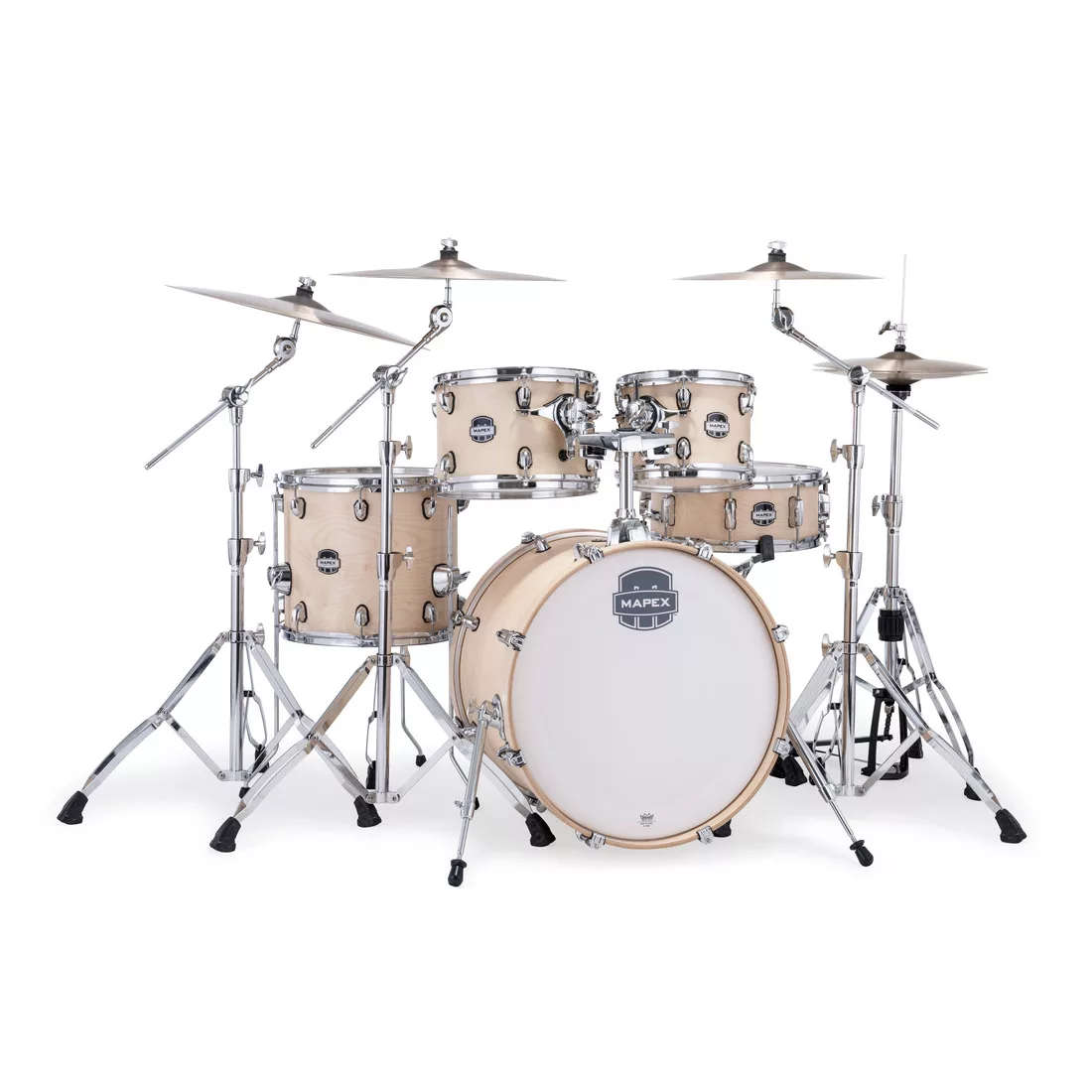 Mapex Mars Maple 4-Piece Fusion Shell Pack Drum Kit (Excludes Hardware and Cymbals) - Natural Satin