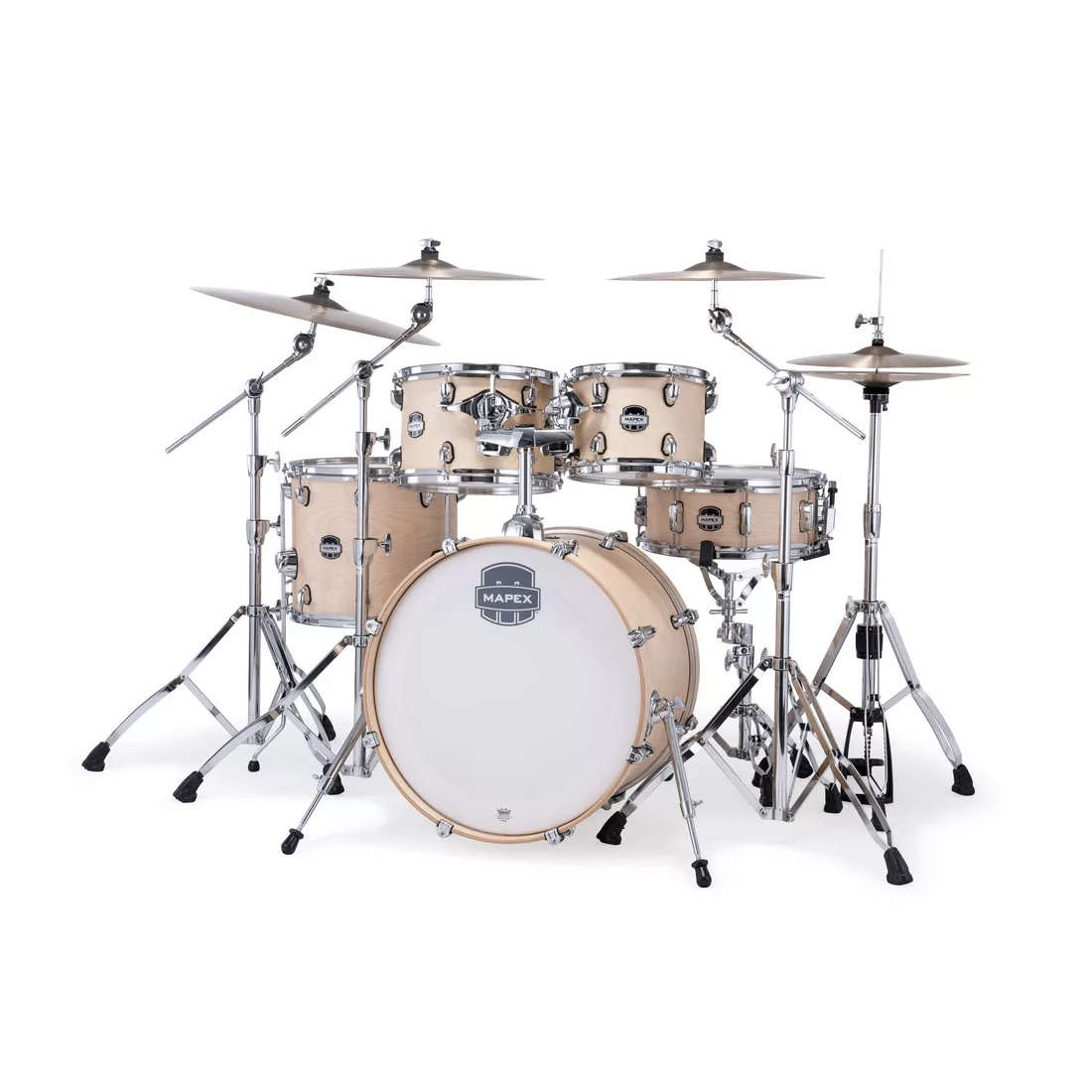 Mapex Mars Maple 4-Piece Fusion Shell Pack Drum Kit (Excludes Hardware and Cymbals) - Natural Satin