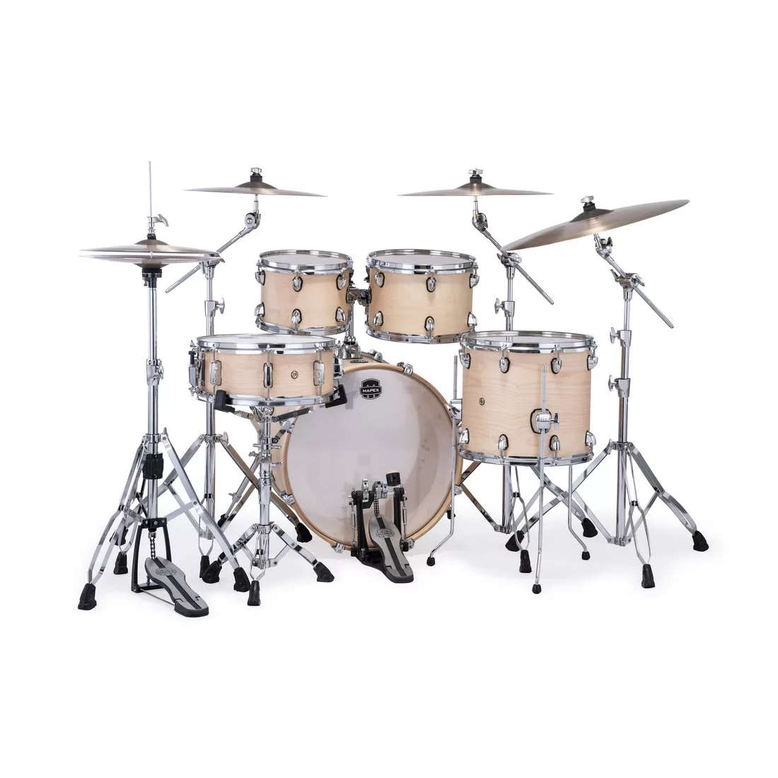 Mapex Mars Maple 4-Piece Fusion Shell Pack Drum Kit (Excludes Hardware and Cymbals) - Natural Satin
