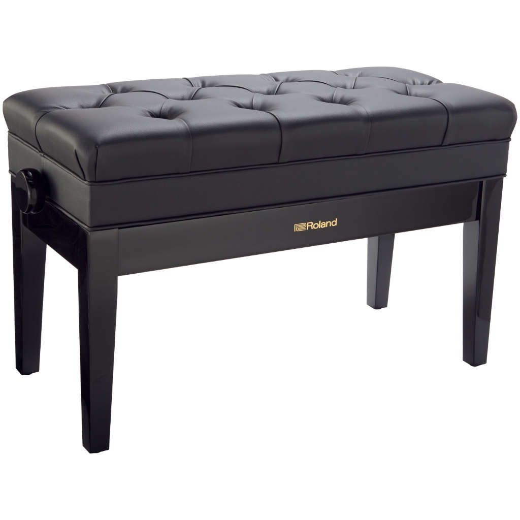 Roland RPB-D500PE Adjustable Duet Piano Bench - Polished Ebony