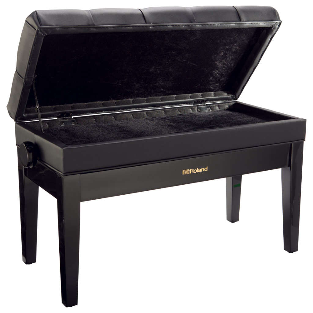 Roland RPB-D500PE Adjustable Duet Piano Bench - Polished Ebony