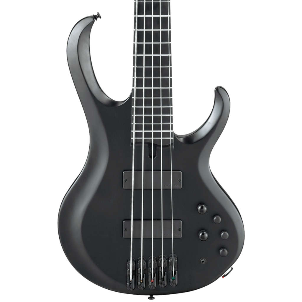 Ibanez Iron Label BTB652EX 5-String Bass Guitar - Black Flat