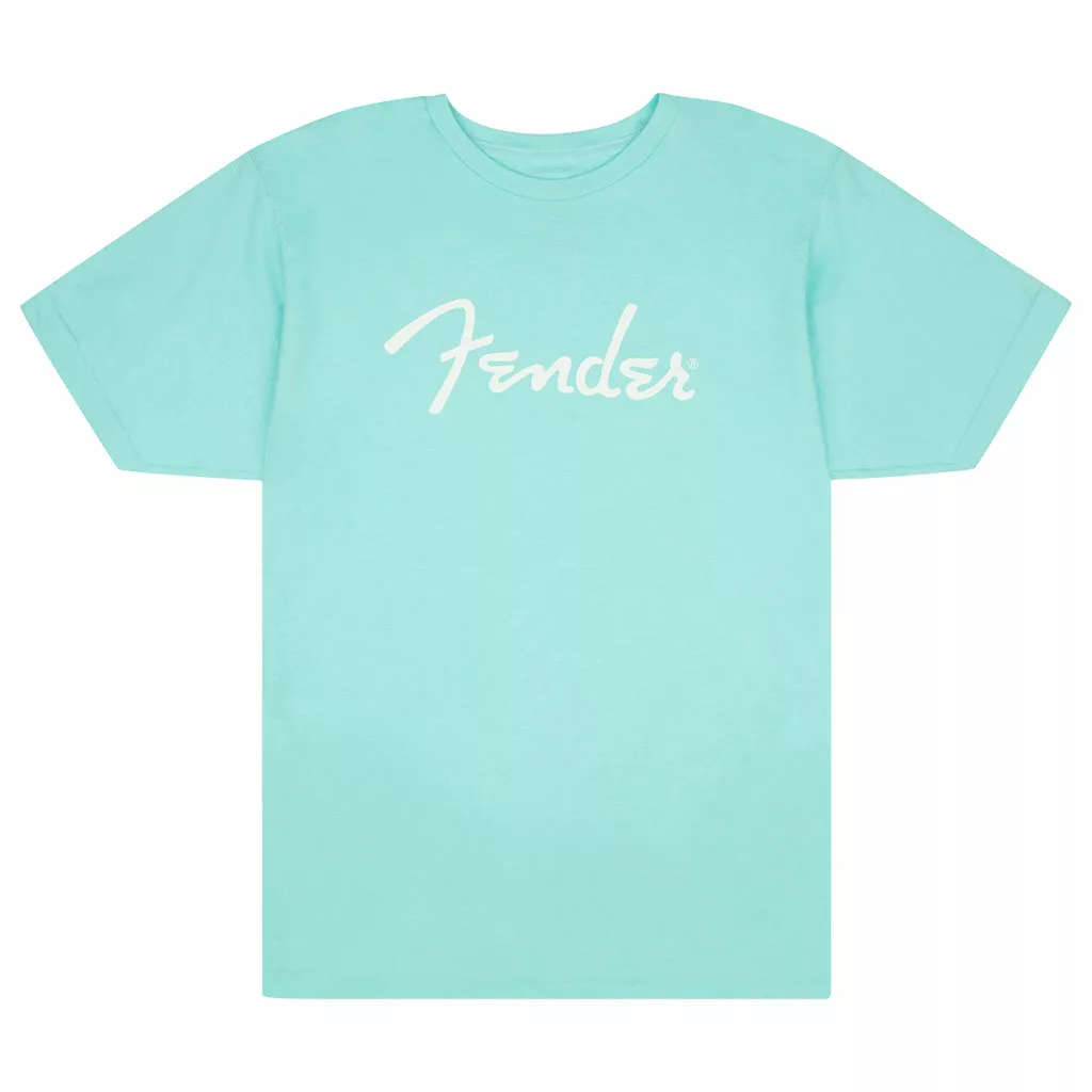 Fender Spaghetti Logo T-Shirt Daphne Blue - S