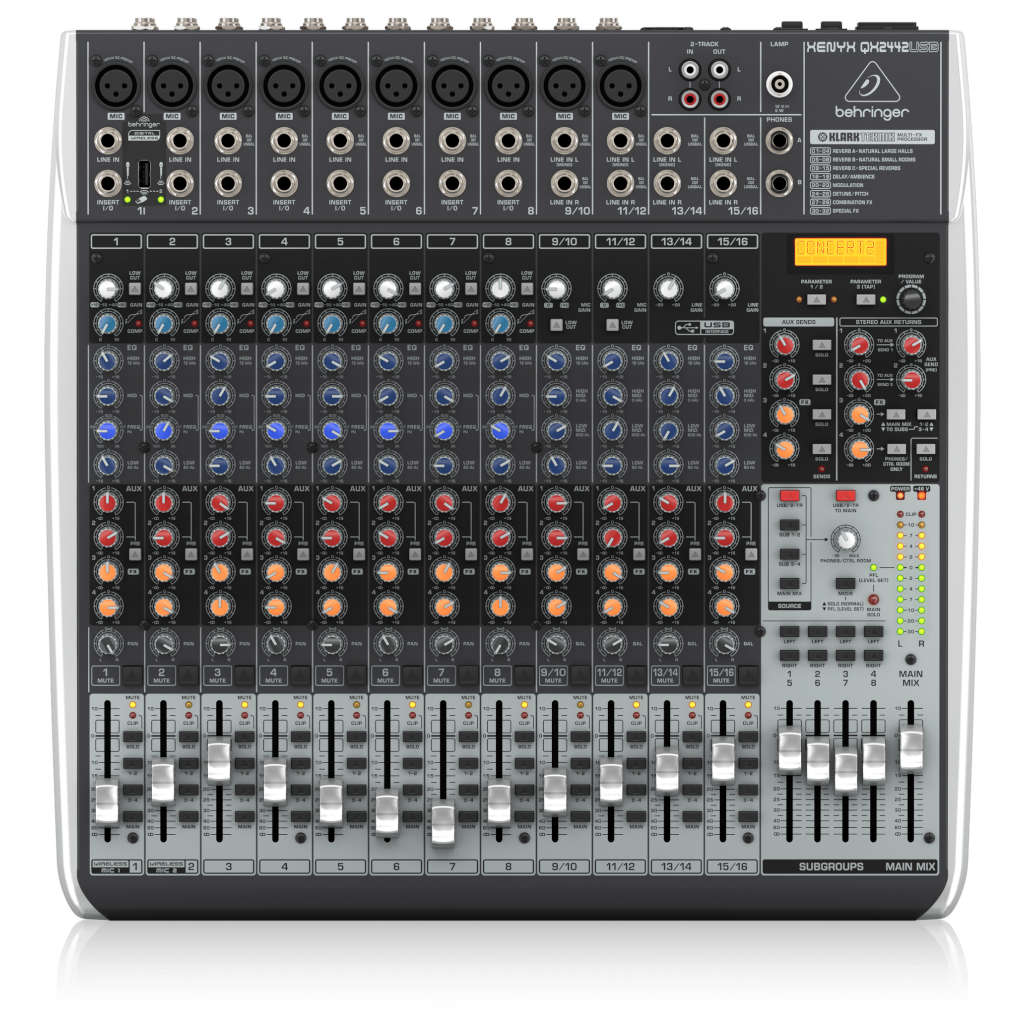 Behringer Xenyx QX2442USB Mixer with USB and Effects