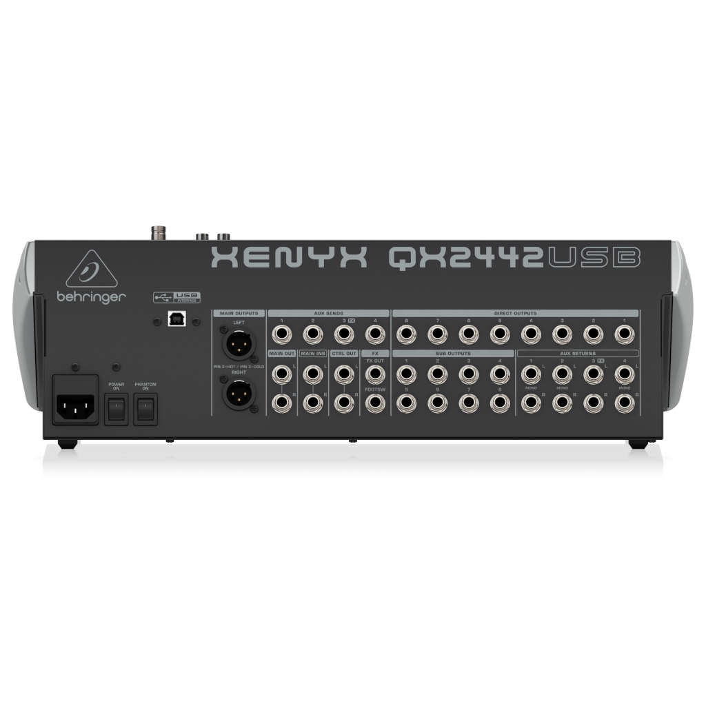Behringer Xenyx QX2442USB Mixer with USB and Effects