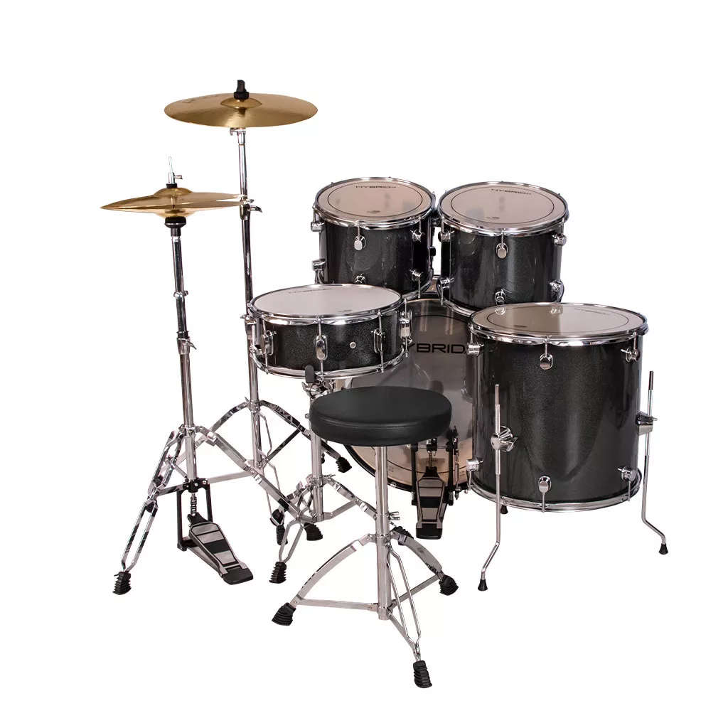 Hybrid HD5 5-Piece Drum Kit - Laser Black