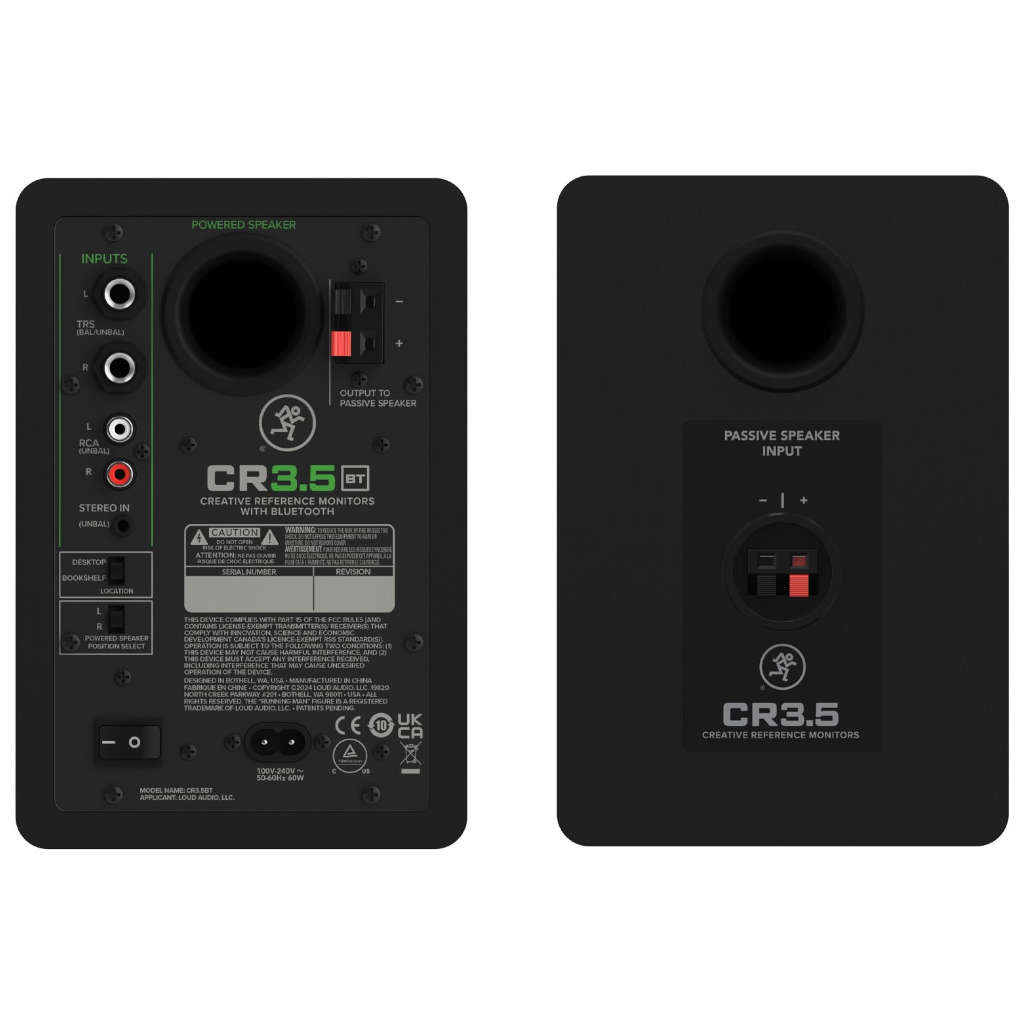 Mackie CR3.5BT 3.5-inch Powered Bluetooth Studio Monitors