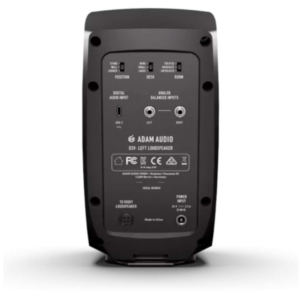 ADAM Audio D3V 3.5-inch Powered Studio Monitor Pair - Black