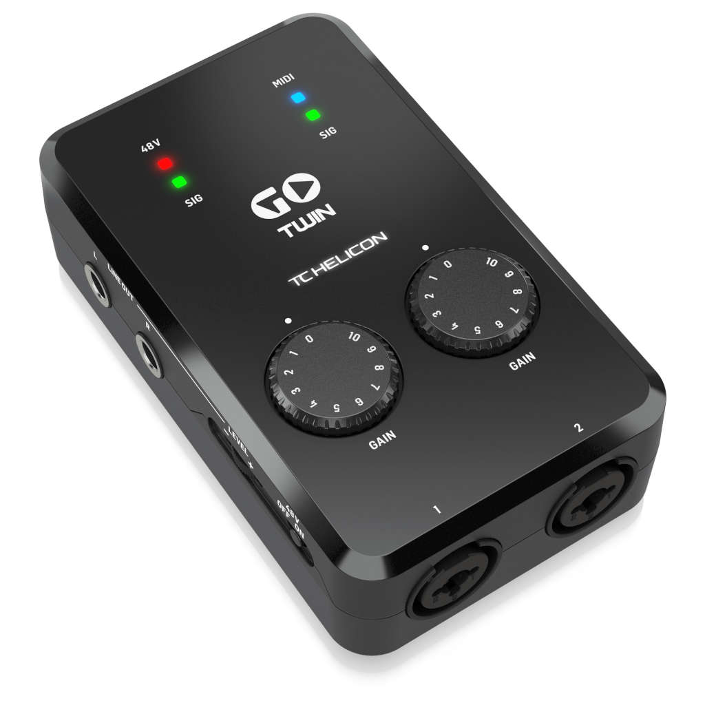 TC-Helicon GO TWIN 2-channel Audio/MIDI Interface for Mobile Devices