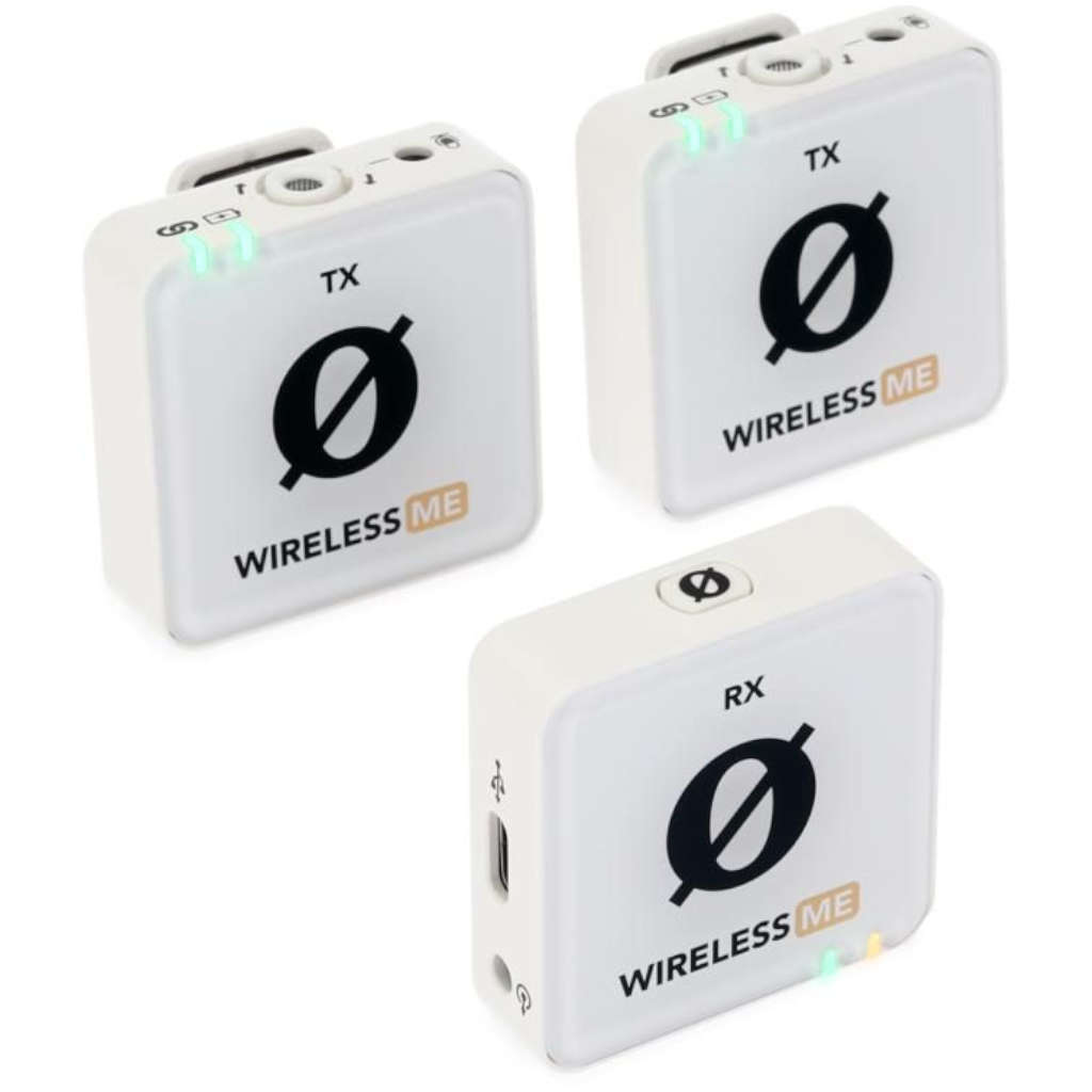 Rode Wireless ME Dual 2-Person Clip-on Microphone System - White