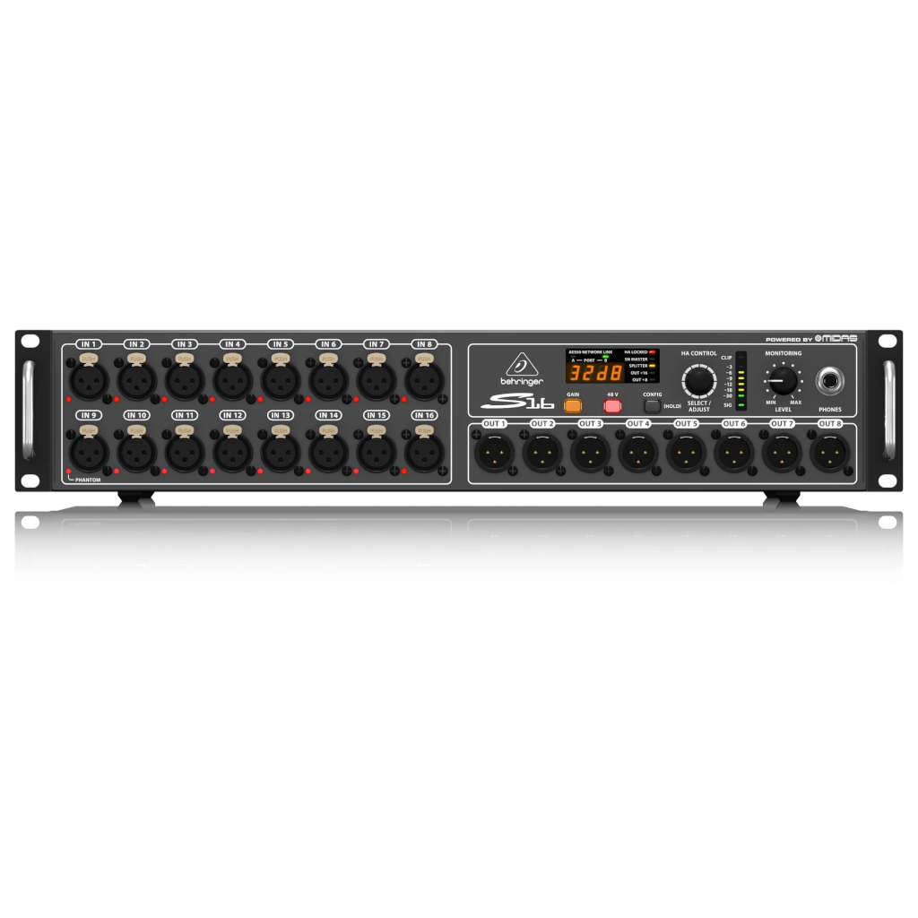 Behringer S16 16-input / 8-output Digital Stage Box