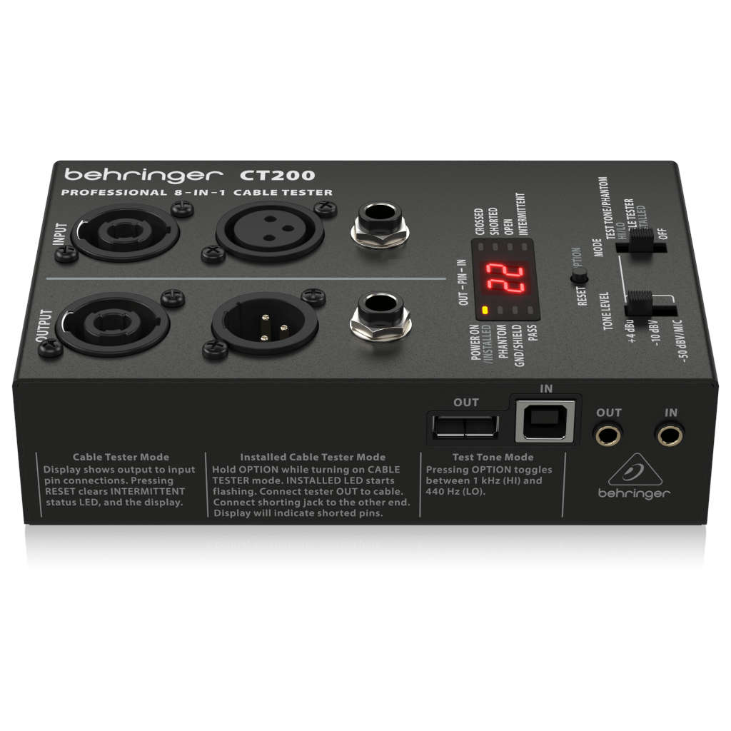 Behringer CT200 8-in-1 Cable Tester